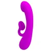 PRETTY LOVE - SINCERE SILICONE CLITORAL VIBRATOR AND SUCKER PURPLE