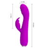 PRETTY LOVE - RACHEL RECHARGEABLE VIBRATOR WITH PURPLE STIMULATING WAVES