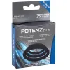 JOYDIVISION POTENZDUO - PLUS 3 BLACK RINGS SET - S, M, L