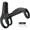 ARMONY - JOY JUMPER RING VIBRATOR FOR COUPLES & ANAL PLUG BLACK