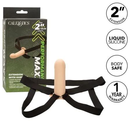 CALEXOTICS - PERFORMANCE MAXX EXTENSION WITH HARNESS LIGHT SKIN