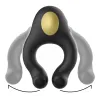 ARMONY - SILICONE VIBRATOR RING 3 MOTORS RECHARGEABLE BLACK - GOLD