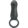 PRETTY LOVE - TRAE VIBRATING BLACK RING WITH STIMULATOR