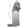 PRETTY LOVE - REALISTIC PENIS ENLARGER AND DELAY SLEEVE MODEL 2 GREY