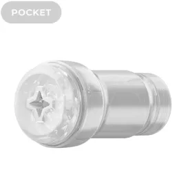 KIIROO - FEEL POCKET STROKER CRYSTAL BY KIIROO TRANSPARENT