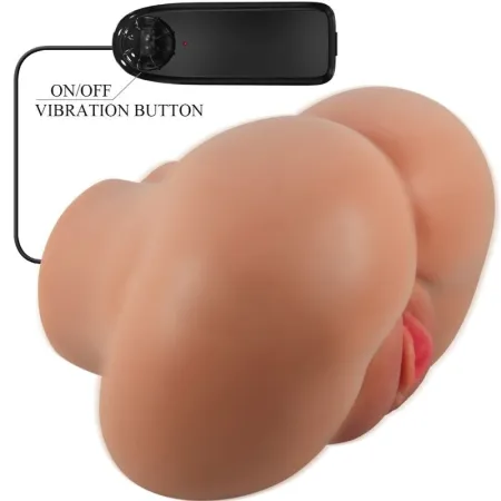 CRAZY BULL - LUNA VIBRATOR BUTT WITH REALISTIC VAGINA AND ANUS CONTROL REMOTO