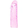 BAILE - PINK STIMULATING SILICONE PENIS COVER 13 CM