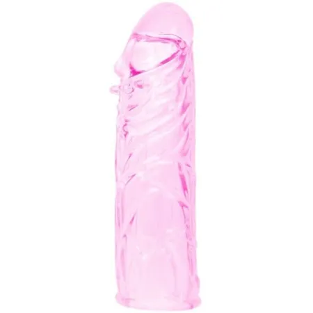 BAILE - PINK STIMULATING SILICONE PENIS COVER 13 CM