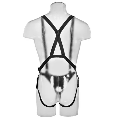 KING COCK - 30.5 CM HOLLOW STRAP-ON SUSPENDER SYSTEM - FLESH