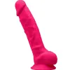 SILEXD - MODEL 1 REALISTIC PENIS PREMIUM SILEXPAN SILICONE FUCHSIA 20 CM
