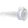 BAILE - REALISTIC DILDO WITH SUCTION CUP AND TESTICLES 16.7 CM TRANSPARENT