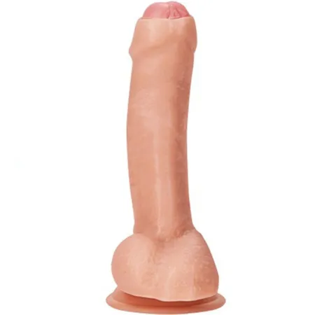 GET REAL - HAPPY DICKS 19 CM WITH BALLS BLUE