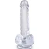 KING COCK - CLEAR REALISTIC PENIS WITH BALLS 13.5 CM TRANSPARENT
