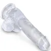 KING COCK - CLEAR REALISTIC PENIS WITH BALLS 13.5 CM TRANSPARENT