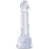 KING COCK - CLEAR REALISTIC PENIS WITH BALLS 15.2 CM TRANSPARENT