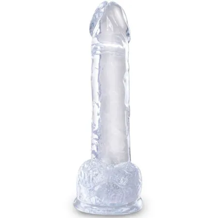 KING COCK - CLEAR REALISTIC PENIS WITH BALLS 15.2 CM TRANSPARENT