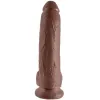 KING COCK - 9 DILDO BROWN WITH BALLS 22.9 CM
