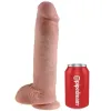 KING COCK - 11 DILDO FLESH WITH BALLS 28 CM