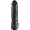 KING COCK - 12 DILDO BLACK WITH BALLS 30.48 CM