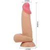 PRETTY LOVE - SLIDING SKIN SERIES REALISTIC DILDO WITH SLIDING SKIN SUCTION CUP 19.4 CM