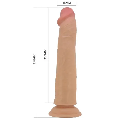 SILEXD - MODEL 1 REALISTIC PENIS PREMIUM SILEXPAN SILICONE BROWN 21.5 CM