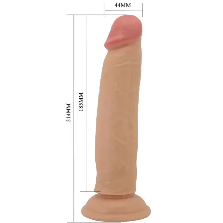 SILEXD - MODEL 1 REALISTIC PENIS PREMIUM SILEXPAN SILICONE BLACK 21.5 CM