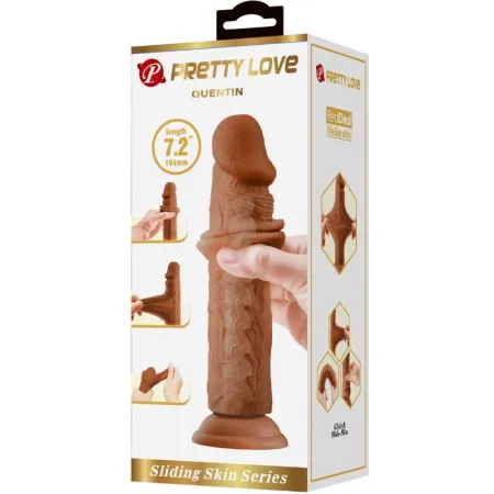 SILEXD - MODEL 2 REALISTIC PENIS PREMIUM SILEXPAN SILICONE BROWN 23 CM