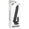 BASECOCK - REALISTIC VIBRATOR REMOTE CONTROL BLACK 21 CM -O- 4 CM