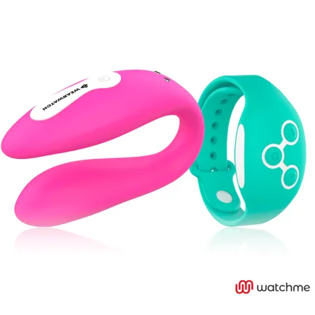 WEARWATCH - DUAL PLEASURE WIRELESS TECHNOLOGY WATCHME FUCHSIA / AQUAMARINE
