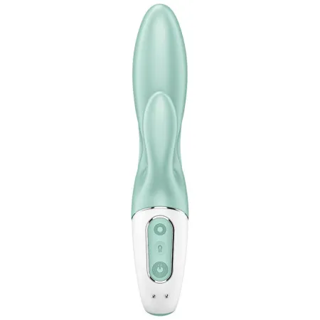 SATISFYER - AIR PUMP BUNNY 5+ INFLATABLE RABBIT VIBRATOR APP GREEN