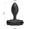 PRETTY LOVE - VIBRA BUTT 10 VIBRATIONS ANAL PLUG BLACK