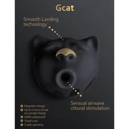 G-VIBE - GCAT MYSTIC BLACK CLITORIS STIMULATING WAVES