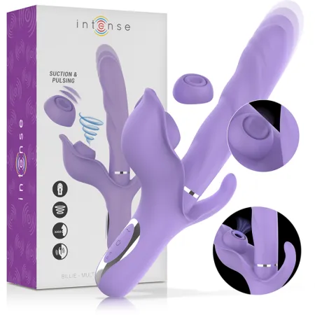 INTENSE - BILLIE MULTIFUNCTION VIBRATOR STIMULATING WAVES & PULSING PURPLE