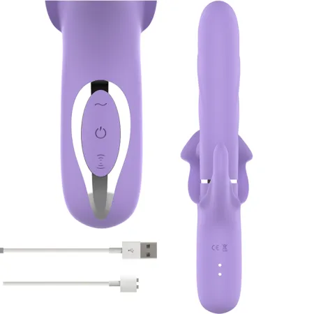 INTENSE - BILLIE MULTIFUNCTION VIBRATOR STIMULATING WAVES & PULSING PURPLE
