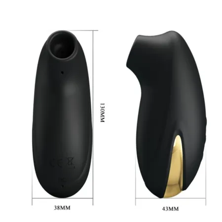 PRETTY LOVE - LUXURY RECHARGEABLE SUCTION MASSAGER BLACK