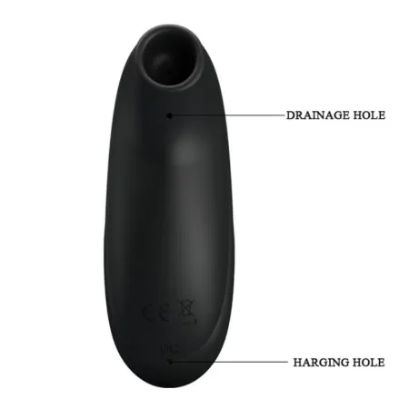 PRETTY LOVE - LUXURY RECHARGEABLE SUCTION MASSAGER BLACK