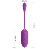 PRETTY LOVE - VIBRATING EGG WITH PURPLE RECHARGEABLE MARINE TEXTURE