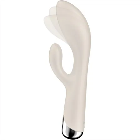 SATISFYER - SPINNING RABBIT 1 CLITORIS AND G-SPOT STIMULATION BEIGE