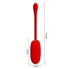 PRETTY LOVE - JULIUS WATERPROOF-RECHARGEABLE VIBRATING EGG RED