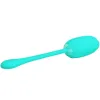 PRETTY LOVE - KIRK RECHARGEABLE VIBRATING EGG AQUA GREEN