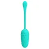 PRETTY LOVE - VIBRATING EGG WITH AQUA GREEN RECHARGEABLE MARINE TEXTURE