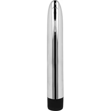OHMAMA - CLASSIC VIBRATOR - SILVER 17.5 CM