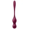 SATISFYER - LOVE BIRDS VARY VIBRATING BALLS FREE APP WINE RED