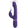 PRETTY LOVE - KAMPAS RABBIT 3 IN 1 MULTIFUNCTION VIBRATOR WITH TONGUE VIOLET