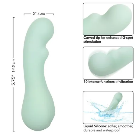 CALEXOTICS - PACIFICA BORA BORA ESTIMULATOR G SPOT 10 VIBRATIONS AQUA