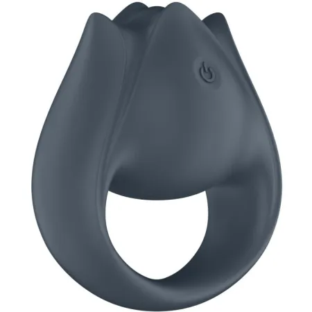 SATISFYER - PERFECT PAIR 2 MULTIVIBRATOR 2 IN 1 PENIS RING AND FINGER STIMULATOR GREY