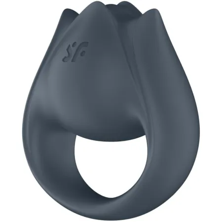 SATISFYER - PERFECT PAIR 2 MULTIVIBRATOR 2 IN 1 PENIS RING AND FINGER STIMULATOR GREY