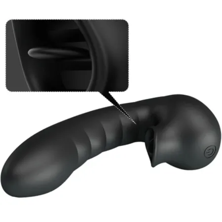 PRETTY LOVE - HOBGOBLIN VIBRATING FINGER CASE 12 VIBRATIONS + CLITORIS STIMULATOR BLACK