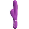 PRETTY LOVE - PERLITA 3 IN 1 MULTIFUNCTION RABBIT VIBRATOR PURPLE