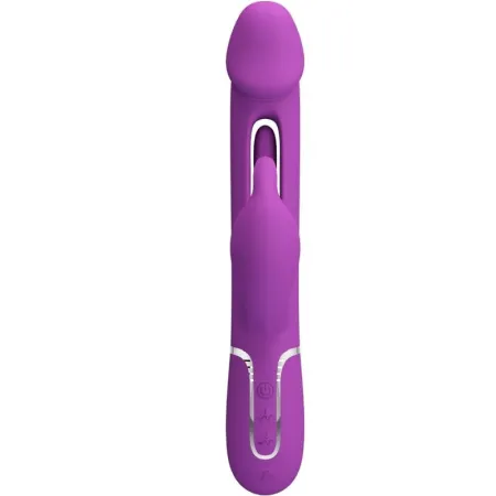 PRETTY LOVE - KAMPAS 3 IN 1 MULTIFUNCTION RABBIT VIBRATOR PURPLE